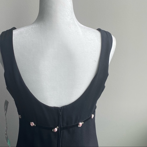 Nite Kraze Black Sleeveless Vintage 90's Dress 10 - Picture 7 of 14